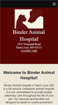 Mobile Screenshot of binderanimalhospital.com